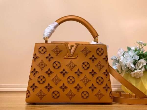 Louis Vuitton LV Capucines Rep 1:1 High-end Women's Bag Brown 27x18x9cm