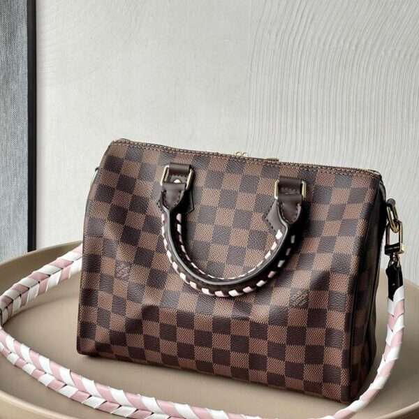 Louis Vuitton LV Speedy Damier Ebene Pattern Bag Rep 11 High Quality 25x22x15cm