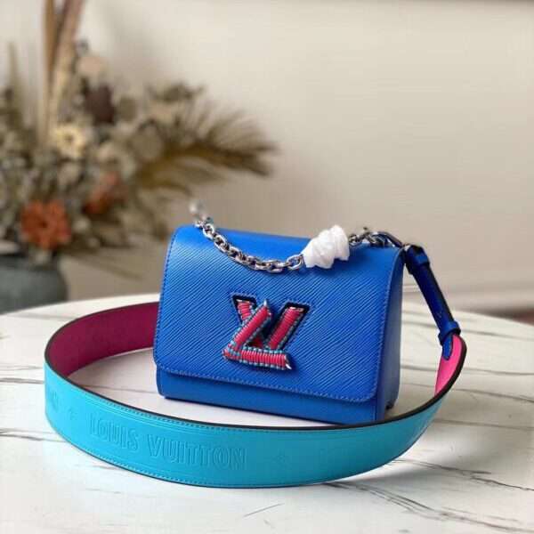 Túi Louis Vuitton LV Twist Màu Xanh Replica 1:1 Cao Cấp 24cm