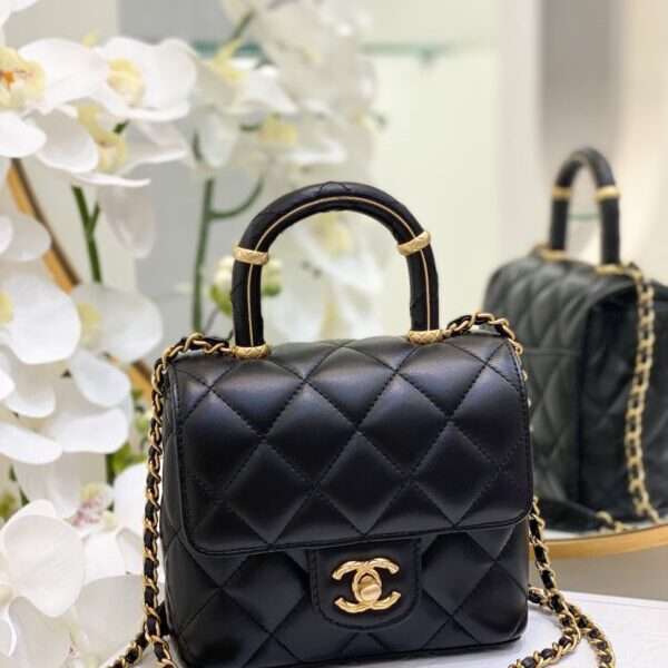 Chanel Mini Flap Bag Super Quality Black 15x18cm