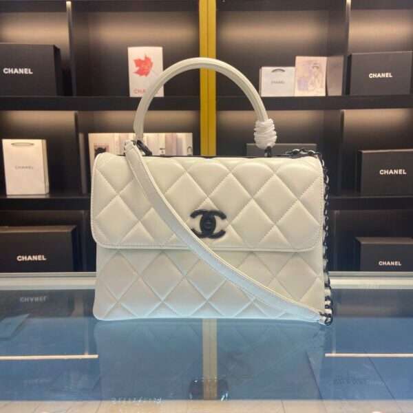 Chanel Trendy Replica 1:1 High Quality White Handbag 25cm