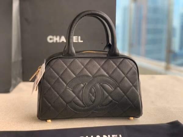 Chanel Vintage Replica Handbag 1:1 High Quality Black 25x14x9cm