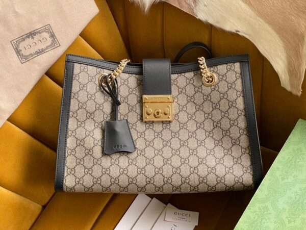 Gucci Padlock Handbag with Gucci Logo Pattern Super Quality 35x23x14cm