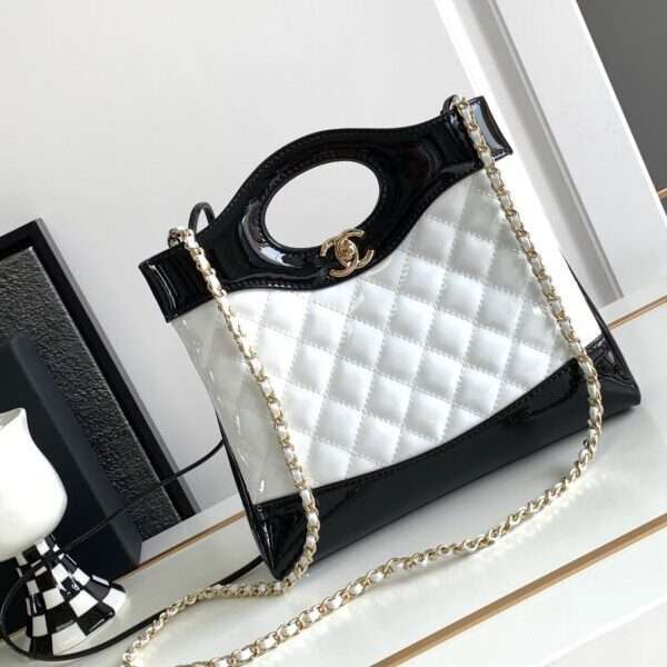 Chanel 31 Bag Women's White Handbag 22x23x5.5cm