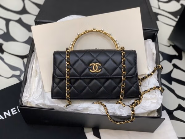 Chanel Woc Replica 1:1 High Quality Black 17cm Branded Handbag