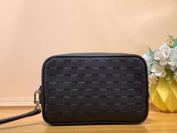 Louis Vuitton LV Kasai Damier Graphite Handbag Rep 1:1 High Quality 25×15.5×6.5cm