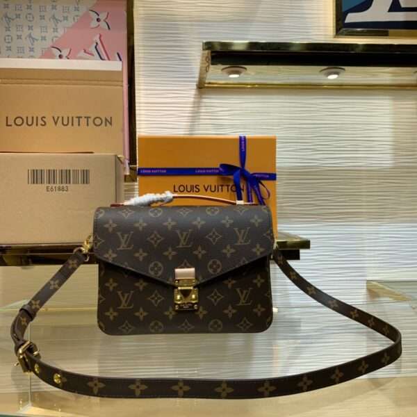 Louis Vuitton LV Metis Potteche Handbag Brown Super Quality 25x19x7cm