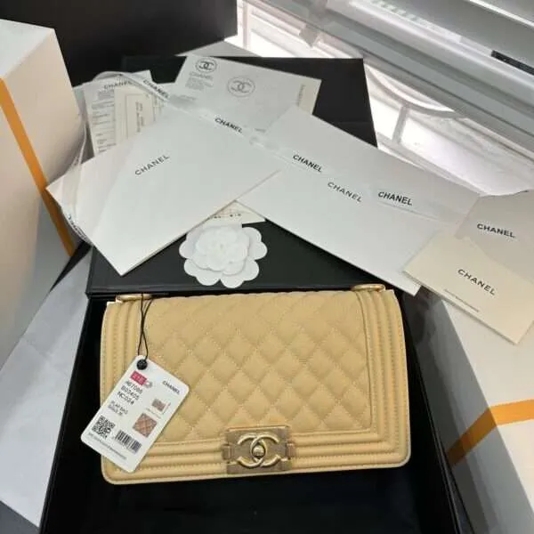 Chanel Boy Medium Like Auth High Quality Women's Handbag 25cm