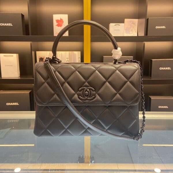 Chanel Trendy Women's Handbag, Smooth Leather, Rep 11, High Quality 25cm