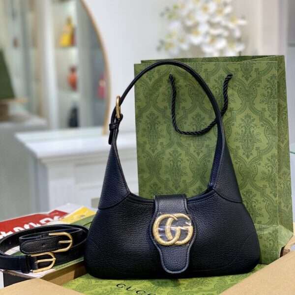 Gucci Like Auth Women's Handbag Black 28cm