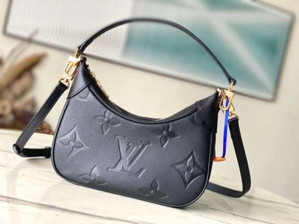 Louis Vuitton LV Bagatelle Replica 1:1 Women's Handbag Black 24x18cm