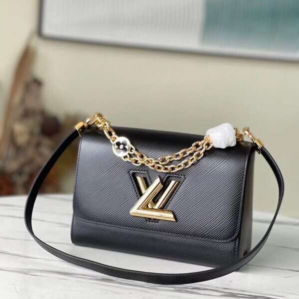 Louis Vuitton LV Twist Women's Super Handbag Black 24cm
