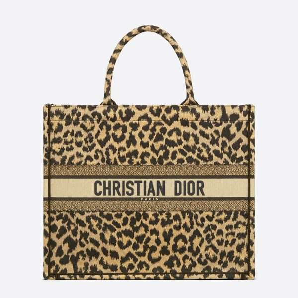 Dior Book Tote Mizza Motif Canvas Beige