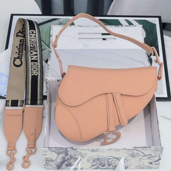 Dior Saddle Bag Ultramatte Calfskin Pink