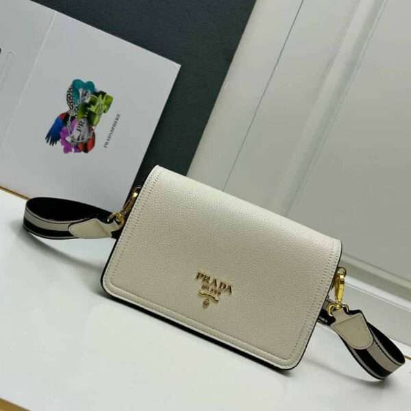 Prada Dual Strap Flap Crossbody Bag