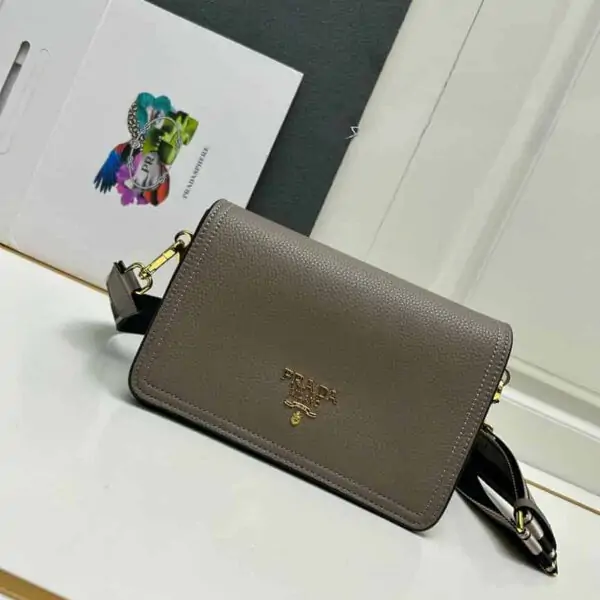 Prada Dual Strap Flap Crossbody Bag