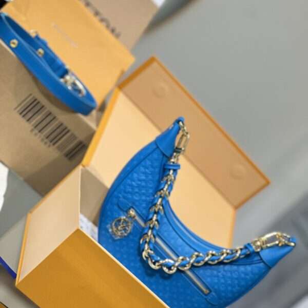 Louis Vuitton LV Moon Bag Blue Super Quality 24cm