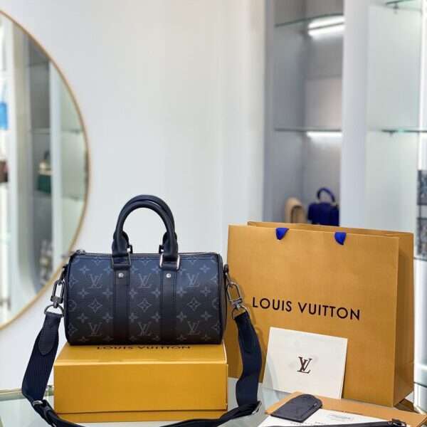 Louis Vuitton LV Super Premium Genuine Leather Empty Bag Size 25cm