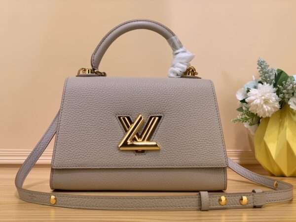Louis Vuitton LV Twist handbags side handle Brown 17x25x11cm