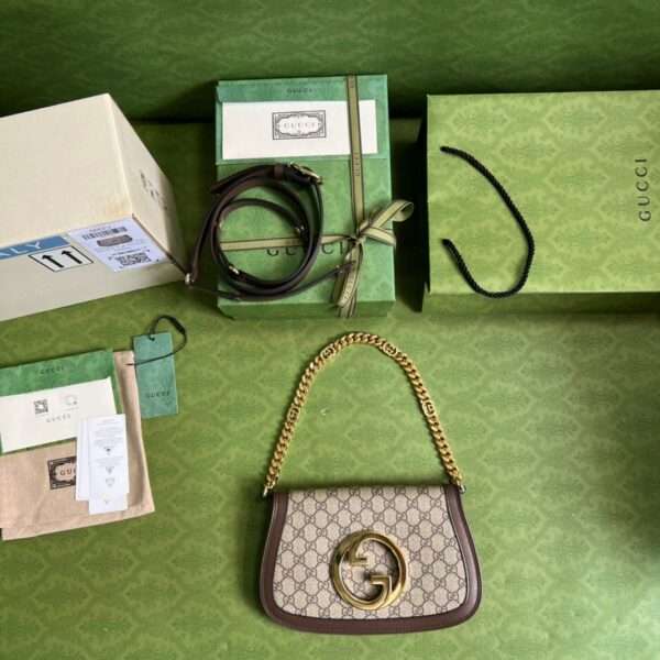 Gucci Blondie Super Premium Women's Handbag with Ophidia Pattern 28x16x4cm