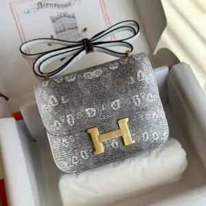 Hermes Constance Omber Lizard Hand Sewing Like Auth Handbags 19cm
