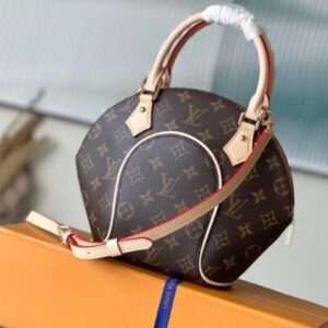 Louis Vuitton Ellipse BB Monogram Handle White Milk Fake Handbags 28x21x8cm