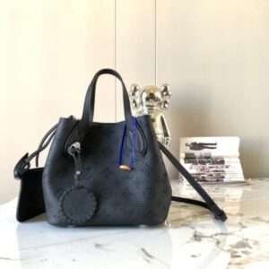 Louis Vuitton LV Blossom PM Mahina Black Fake Handbags 20x20x12.5cm