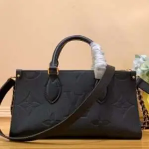 Louis Vuitton LV On The Go Mini Replica Black Handbags 25x13x10cm