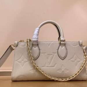 Louis Vuitton LV On The Go Mini Replica 11 White Milk Handbags 25x13x10cm