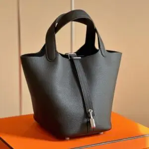 Hermes Picotin 18 Togo Hand Sewing Woman’s Fake 11 Handbags Black 18cm