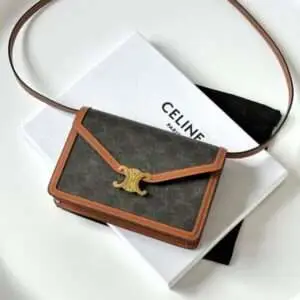 Celine Woc Triomphe Super Quality Gold Plated Handbag 22x15cm