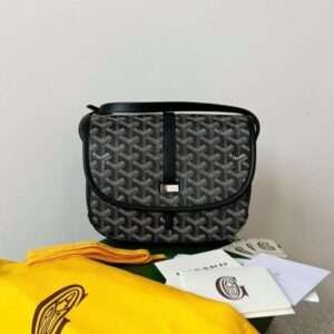 Goyard Super Fake 11 Black Crossbody Handbag Women’s 22x16x7cm