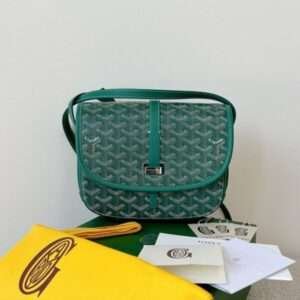 Goyard Super Fake Green Handbag With Pattern 22x16x7cm