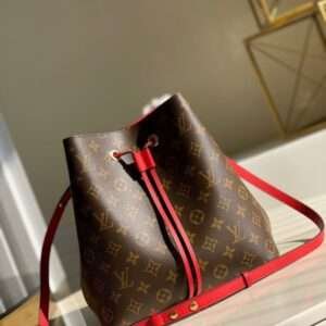Hiệu Louis Vuitton LV NeoNoe Handle Red Fake Handbags Monogram 26x22x27cm