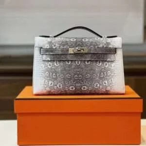 Hermes Constance Omber Lizard Super Fake Handbags Lizard Skin 22cm