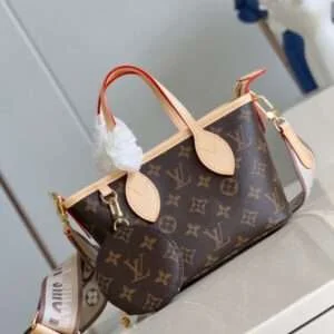 Louis Vuitton LV Neverfull Mini Monogram Fake Handbags 24x14x9cm