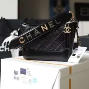 Chanel Gabrielle Super Fake 11 Handbag With Gold Lock Full Box Woman’s 20cm