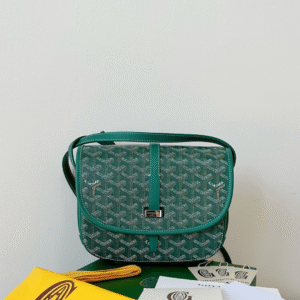 Goyard Super Fake Green Handbag With Pattern 22x16x7cm