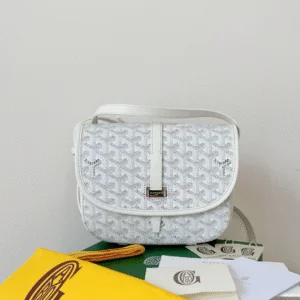 Goyard White Fake Handbag Crossbody Women’s 22x16x7cm