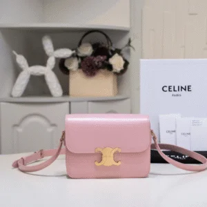Celine Mini Handbag Pink Super Fake 11 Smooth Leather 19cm