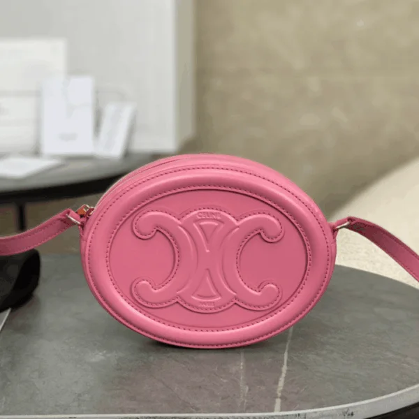Celine Mini Handbag Pink Smooth Leather 16×12.5x4cm