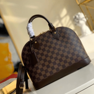 Louis Vuitton Damier Ebene Alma PM Like Auth Caro Pattern Handbags 32mm