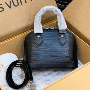 Louis Vuitton LV Alma Super Fake Handbags Woman’s Black 18cm