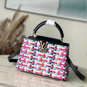 Louis Vuitton LV Capucines Plaid Pattern Fake Handbags 27x18x9cm