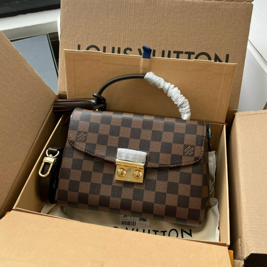 Louis Vuitton LV Croisette Like Auth Brown Handbags 25.5cm