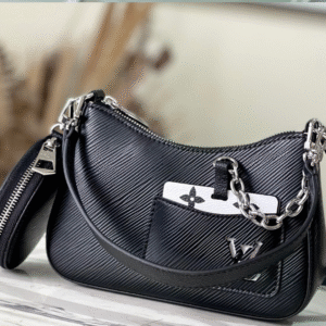 Louis Vuitton LV Marellini EPI Black Fake Handbags 20cm