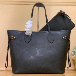 Louis Vuitton LV Never Full Black Super Fake Handbags 32x29x17cm