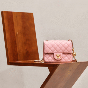 Chanel Classic Woman’s Super Fake 11 Handbag Pink With Bag Handle Bell 18cm