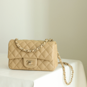 Chanel Classic Super Fake 11 Handbag Flap Mini Woman’s Beige 20cm