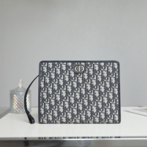 Clutch Dior 30 Montaigne Pouch Canvas Siêu Cấp 26cm